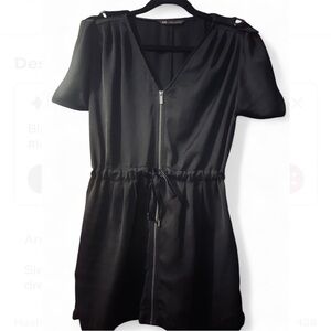 A/X Armani Exchange Black Mini Dress with Zipper
